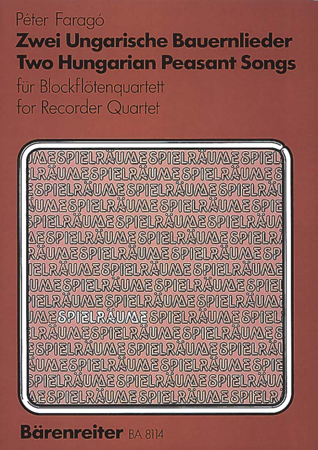 2 Ungarische Bauernlieder (1987) - cliccare qui 2 Ungarische Bauernlieder (1987) - cliccare qui