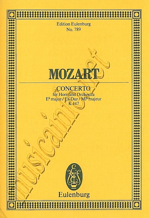 Concerto for Horn and Orchestra #3 Es-Dur - cliccare qui Concerto for Horn and Orchestra #3 Es-Dur - cliccare qui